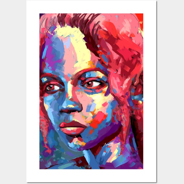 Red and Blue Portrait Wall Art by mailsoncello